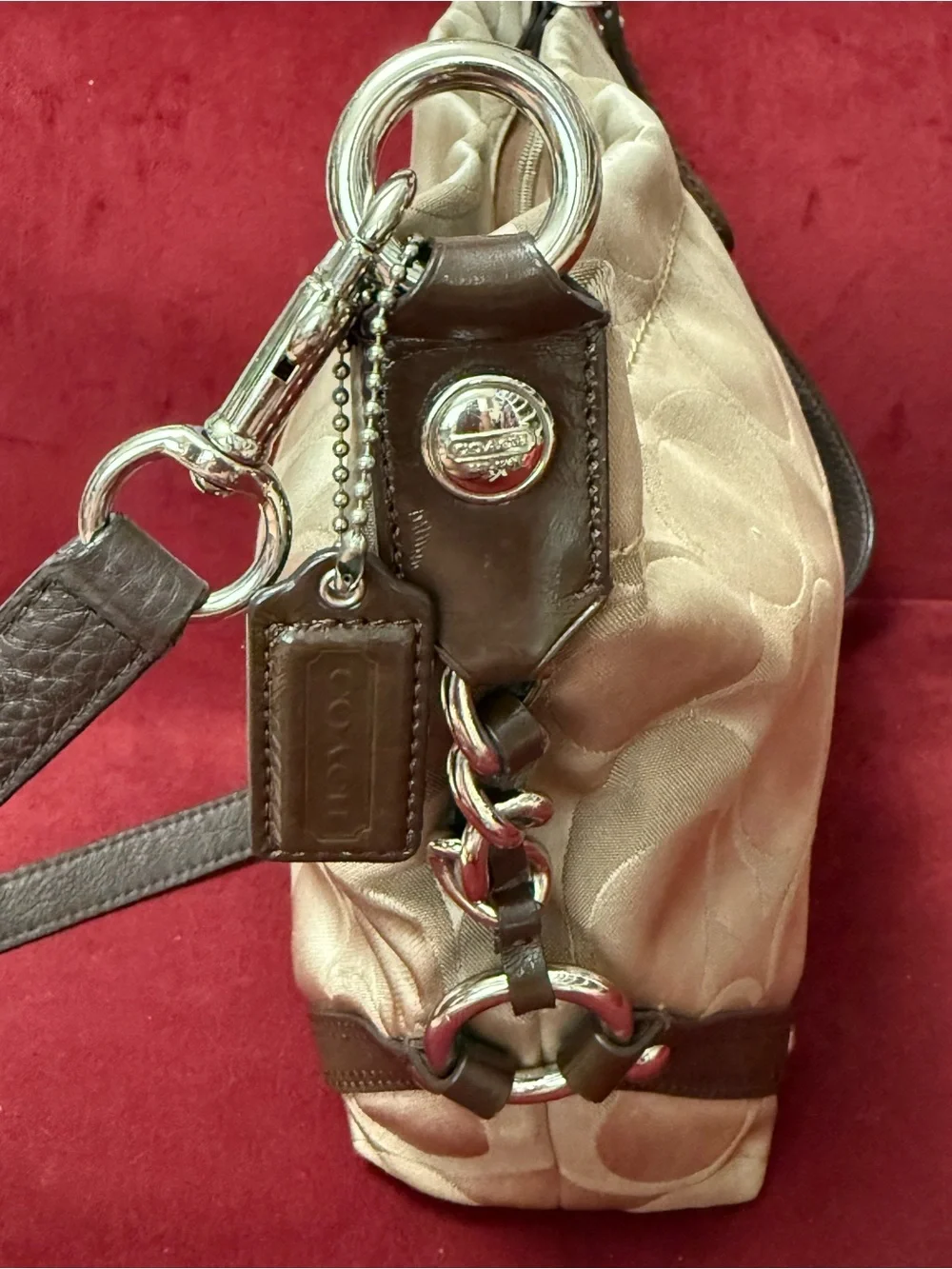 Coach satin signature